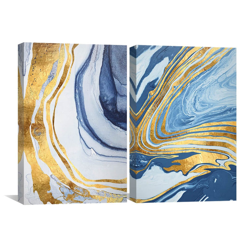 Indigo Flow Canvas