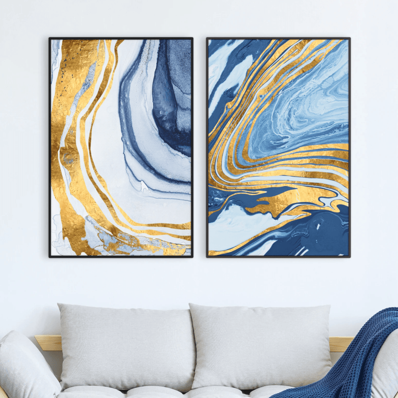 Indigo Flow Canvas