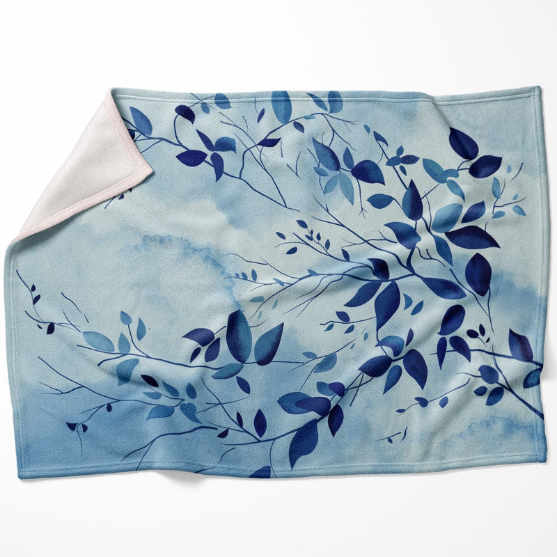 Indigo Leaves Blanket