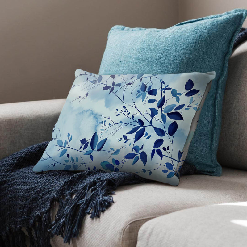 Indigo Leaves Cushion