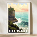 Indonesian travel framed rice field illustration set living room art by Decorbites