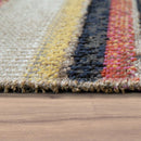 Indoor & Outdoor Rug Ethnic Cream Red Yellow