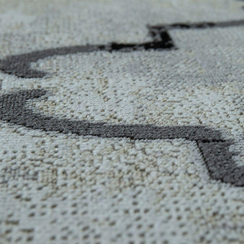 Indoor & Outdoor Rug Moroccan Pattern Grey