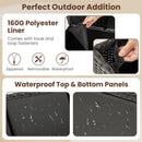 Indoor Outdoor 85 Gallon Storage Container with Waterproof Liner and Universal Wheels by LJGDeals