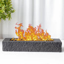 16"x4" Cement Rectangle Black Fireplace by JHY DESIGN