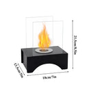 7”*5”*8.5” Small Portable Rectangular Tabletop Fireplace by JHY DESIGN