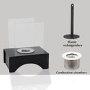 7”*5”*8.5” Small Portable Rectangular Tabletop Fireplace by JHY DESIGN