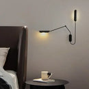 GobekUsa Industrial Adjustable LED Wall Lamp Bedside Reading Light - Black