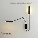 GobekUsa Industrial Adjustable LED Wall Lamp Bedside Reading Light - Black