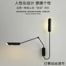 GobekUsa Industrial Adjustable LED Wall Lamp Bedside Reading Light - Black