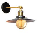Industrial adjustable wall light for kitchen brass and black sconce by Decorbites