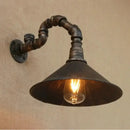 GobekUsa Farmhouse Style Antique Brass Wall Sconce with Metallic Cone & Pipe - 1 Head Dining Room Lighting