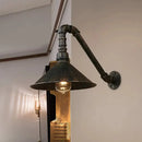 GobekUsa Farmhouse Style Antique Brass Wall Sconce with Metallic Cone & Pipe - 1 Head Dining Room Lighting