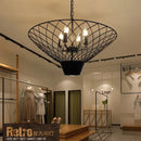 GobekUsa Industrial Barbecue Restaurant Plant Light - Round Table Decorative Pendant