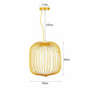 GobekUsa Industrial Birdcage Iron Table Lamp for Bar, Restaurant, Hotel - LED Lighting