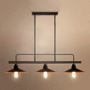 GobekUsa Industrial Style Metal Black Cone Pendant Chandelier - Island Lighting Fixture