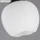 GobekUsa Industrial Pendant Lighting with Opal Glass Globe Shade - Black 3-Light - Perfect for Dining Rooms