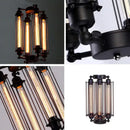 GobekUsa Industrial 8-Head Hanging Pendant Lamp for Cafe Dining Room and Bar