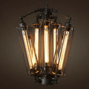 GobekUsa Industrial 8-Head Hanging Pendant Lamp for Cafe Dining Room and Bar