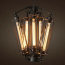 GobekUsa Industrial 8-Head Hanging Pendant Lamp for Cafe Dining Room and Bar