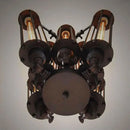 GobekUsa Industrial 8-Head Hanging Pendant Lamp for Cafe Dining Room and Bar
