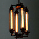 GobekUsa Industrial 8-Head Hanging Pendant Lamp for Cafe Dining Room and Bar