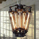 GobekUsa Industrial 8-Head Hanging Pendant Lamp for Cafe Dining Room and Bar