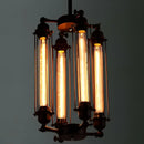 GobekUsa Industrial 8-Head Hanging Pendant Lamp for Cafe Dining Room and Bar