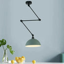 GobekUsa Adjustable Long Arm Pendant Light for Living Room Bedroom Dining Room