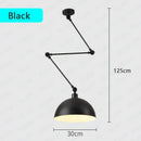 GobekUsa Adjustable Long Arm Pendant Light for Living Room Bedroom Dining Room