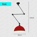 GobekUsa Adjustable Long Arm Pendant Light for Living Room Bedroom Dining Room