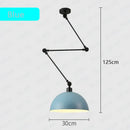 GobekUsa Adjustable Long Arm Pendant Light for Living Room Bedroom Dining Room