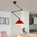 GobekUsa Adjustable Long Arm Pendant Light for Living Room Bedroom Dining Room