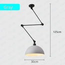 GobekUsa Adjustable Long Arm Pendant Light for Living Room Bedroom Dining Room