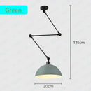 GobekUsa Adjustable Long Arm Pendant Light for Living Room Bedroom Dining Room
