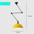 GobekUsa Adjustable Long Arm Pendant Light for Living Room Bedroom Dining Room