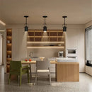 Industrial black and amber adjustable ceiling lamp dining room spotlight by Decorbites