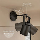 Industrial black and amber adjustable ceiling lamp dining room spotlight by Decorbites