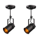 Industrial black and amber adjustable ceiling lamp dining room spotlight by Decorbites