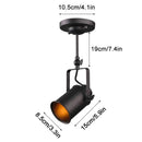 Industrial black and amber adjustable ceiling lamp dining room spotlight by Decorbites
