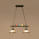 GobekUsa Industrial Style Hanging Light with Metal Black Finish and Billiard Ball Deco