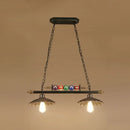 GobekUsa Industrial Style Hanging Light with Metal Black Finish and Billiard Ball Deco