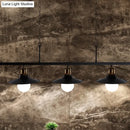 GobekUsa Industrial Style Black Metal 3-Head Kitchen Ceiling Light with Chain | Flat Shade Island Lighting Fixture