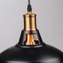 Industrial black and brass pendant light kitchen ceiling fixture by Decorbites
