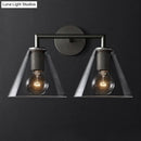 GobekUsa Minimalistic Brass Wall Sconce with Clear Glass for Bedside Lighting