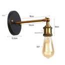 Industrial black and brass wall light bedroom industrial led wall by Decorbites