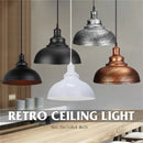 GobekUsa Industrial Loft Iron Pendant Lights for Dining Room, Cafe, Kitchen - Set of 2