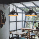 GobekUsa Industrial Loft Iron Pendant Lights for Dining Room, Cafe, Kitchen - Set of 2