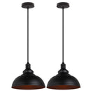 GobekUsa Industrial Loft Iron Pendant Lights for Dining Room, Cafe, Kitchen - Set of 2