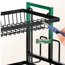 GobekUsa 2 Tier Kitchen Storage & Drying Rack - Countertop Organizer for Dinnerware & Utensils